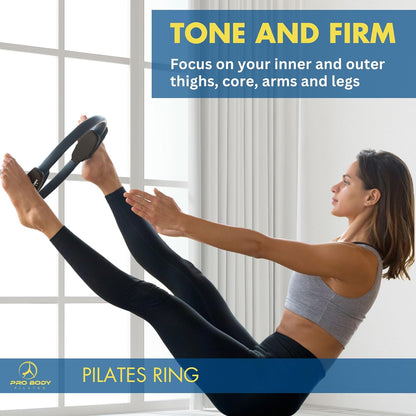 Ring Circle, Fitness Ring Magic Circle, Pilates Ring 14 Inch for Thigh Workout, Yoga Ring Thigh Toner, Inner Thigh Exercise Equipment for Women, Pilates Equipment Thigh Master